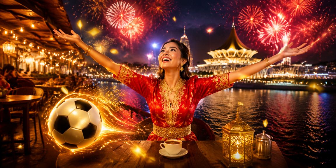 Pengguna Kuching melihat odds pertaruhan bola sepak semasa Hari Raya di 570ms